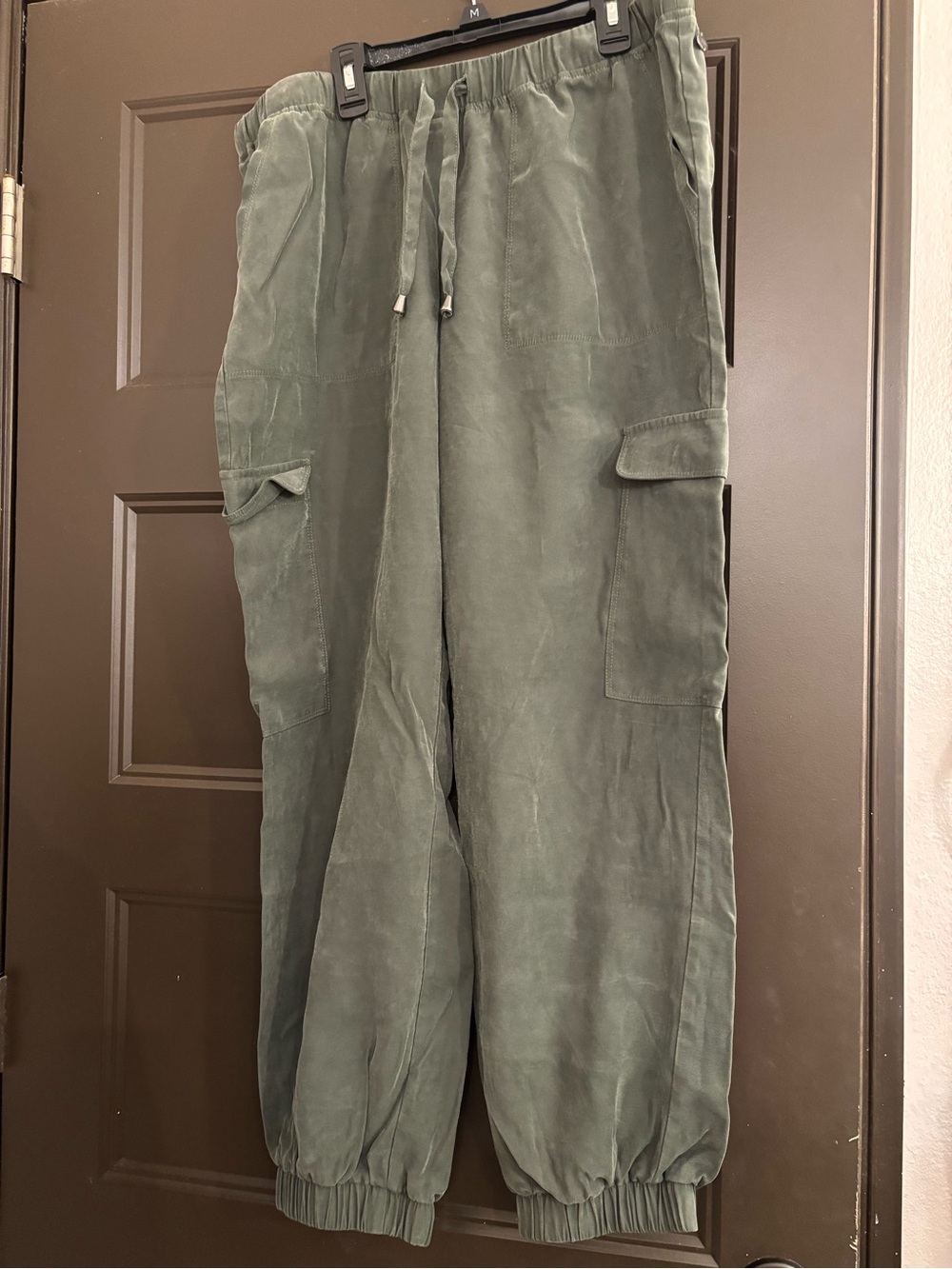 Andrew Marc Olive Green Cargo Jogger Pants